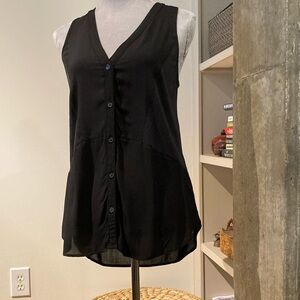 Splendid Black Sleeveless Top, Size Small